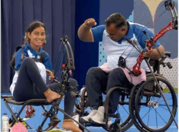 Sheetal Devi and Rakesh Kumar Win Bronze in Mixed Team Compound Archery